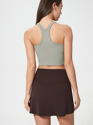 Millennia Scoop Neck Active Tank with Detachable Chest Pads - Post & Poppy