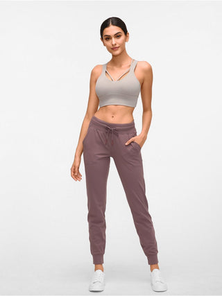 Double Take Tied Joggers with Pockets - Post & Poppy