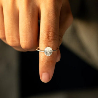 925 Sterling Silver Signet Ring - Post & Poppy