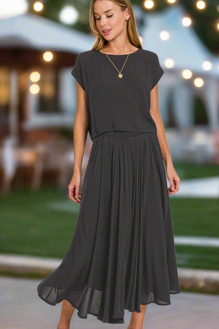 Woven Gauze Crop Top & Skirt Set - Post & Poppy