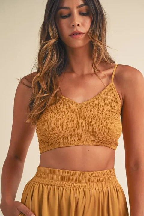 Bralette Crop Top and Wide Leg Pants Set - Post & Poppy