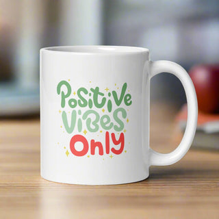 Positive Vibes Only Mug – Dishwasher Safe Ceramic Coffee Cup - Post & Poppy