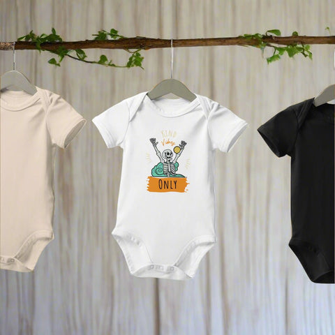"Kind Vibes" Baby Onesie – Organic Cotton Bodysuit - Post & Poppy