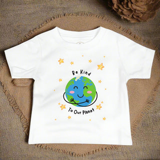Be Kind to Our Planet Baby T-Shirt – Soft Cotton Tee - Post & Poppy