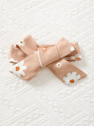 Daisy Ruffle Baby Outfit – Floral Bodysuit, Bloomers & Headband Set - Post & Poppy