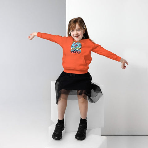 "Good Vibes Only" Flamingo Kids Hoodie – Organic Cotton Pullover - Post & Poppy