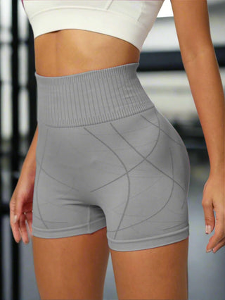 High Waist Compression Active Shorts – Seamless Fit & Sculpting Support - Post & Poppy