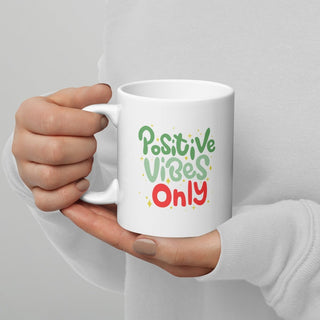 Positive Vibes Only Mug – Dishwasher Safe Ceramic Coffee Cup - Post & Poppy