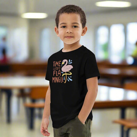 “Time to Flamingle” Youth T-Shirt – 100% Organic Cotton Graphic Tee for Kids - Post & Poppy