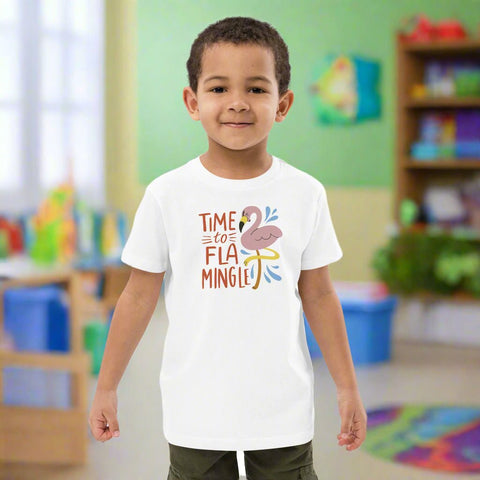 “Time to Flamingle” Youth T-Shirt – 100% Organic Cotton Graphic Tee for Kids - Post & Poppy