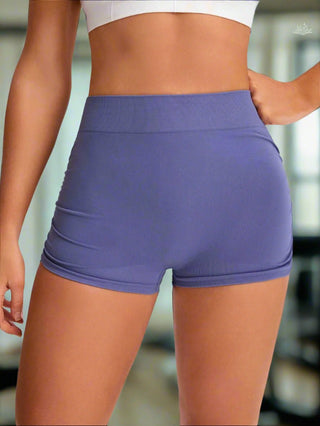 Seamless High Waist Workout Shorts – Stretch Activewear - Post & Poppy