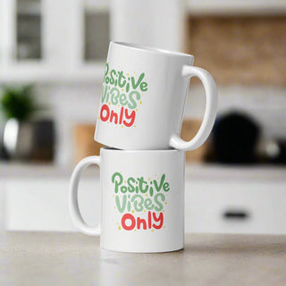 Positive Vibes Only Mug – Dishwasher Safe Ceramic Coffee Cup - Post & Poppy