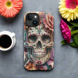 Skull and Roses Tough Case for iPhone® - Post & Poppy