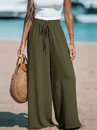 Women's Wide - Leg Drawstring Pants - Post & Poppy