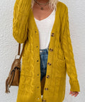 Cable - Knit Button Down Cardigan - Post & Poppy