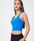 Millennia Scoop Neck Active Tank with Detachable Chest Pads - Post & Poppy