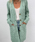 Cable - Knit Button Down Cardigan - Post & Poppy