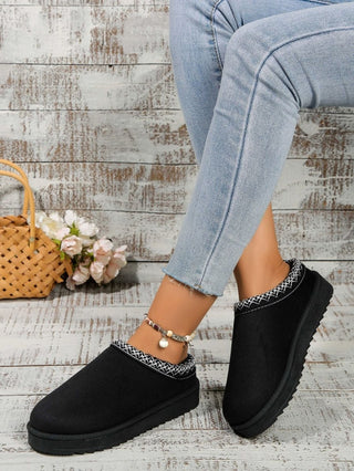 Round Toe Platform Slippers - Post & Poppy