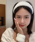 2/3Pcs Bow Headband Wristband Set Towel Elastic Soft Washing Face Shower Make up Yoga Sports Skincare Headband for Women Girls - Post & Poppy