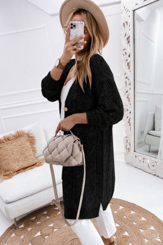 V - Neck Long Sleeve Cardigan - Post & Poppy