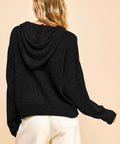 Davi & Dani Drop Shoulder Long Sleeve Hooded Sweater - Post & Poppy
