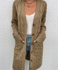 Cable - Knit Button Down Cardigan - Post & Poppy