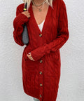 Cable - Knit Button Down Cardigan - Post & Poppy