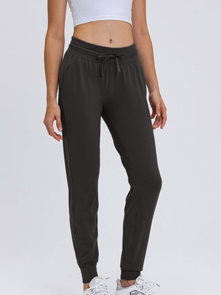 Double Take Tied Joggers with Pockets - Post & Poppy