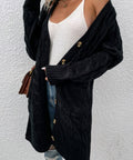 Cable - Knit Button Down Cardigan - Post & Poppy