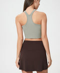 Millennia Scoop Neck Active Tank with Detachable Chest Pads - Post & Poppy