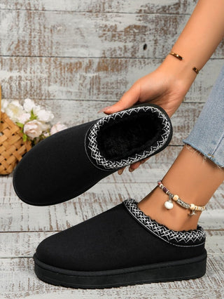 Round Toe Platform Slippers - Post & Poppy