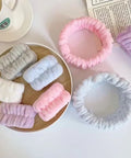 2/3Pcs Bow Headband Wristband Set Towel Elastic Soft Washing Face Shower Make up Yoga Sports Skincare Headband for Women Girls - Post & Poppy