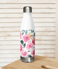 Floral Stainless Steel Water Bottle – 17 oz Reusable Vacuum Insulated Bottle for Hot and Cold Drinks - Post & Poppy