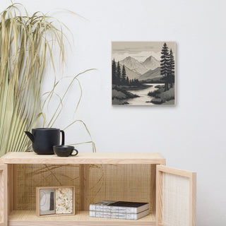 Mountain Serenity Canvas Wall Art - Post & Poppy