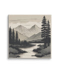 Mountain Serenity Canvas Wall Art - Post & Poppy