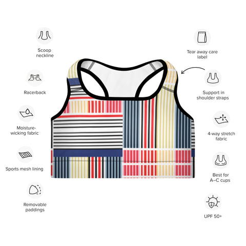 Between the Lines Padded Sports Bra