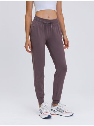Double Take Tied Joggers with Pockets - Post & Poppy