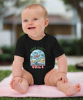 Good Vibes Only Flamingo Baby Bodysuit – Organic Cotton Onesie - Post & Poppy
