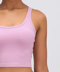 Millennia Scoop Neck Active Tank with Detachable Chest Pads - Post & Poppy