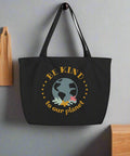 Be Kind to Our Planet Organic Cotton Tote Bag – Eco - Friendly Reusable Grocery Bag - Post & Poppy