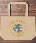 Be Kind to Our Planet Organic Cotton Tote Bag – Eco - Friendly Reusable Grocery Bag - Post & Poppy
