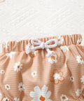 Daisy Ruffle Baby Outfit – Floral Bodysuit, Bloomers & Headband Set - Post & Poppy