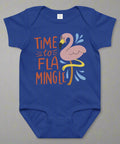 “Time to Flamingle” Baby Onesie – Soft Cotton Infant One - Piece for Girls & Boys - Post & Poppy
