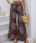 Boho Floral Patchwork Wide - Leg Pants – Lightweight High Waist Summer Trousers - Post & Poppy