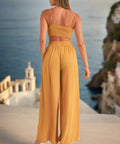 Bralette Crop Top and Wide Leg Pants Set - Post & Poppy