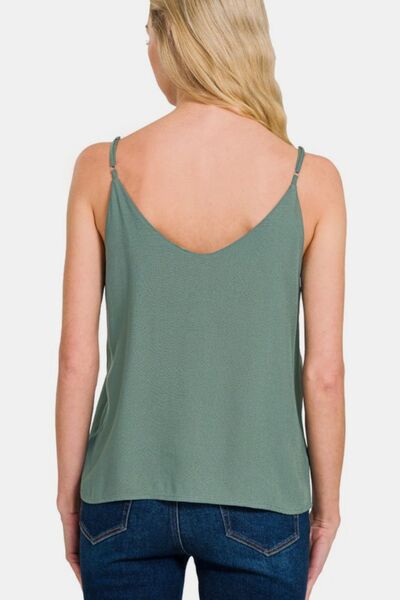 Zenana Two Layered Spaghetti Strap Cami - Post & Poppy