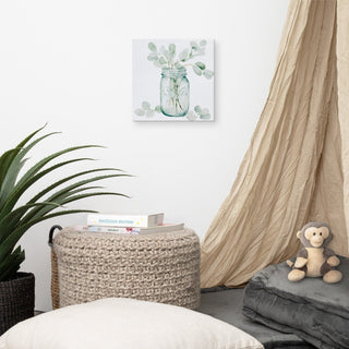 Eucalyptus Watercolor Canvas - Post & Poppy