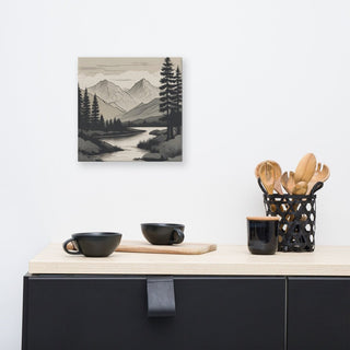 Mountain Serenity Canvas Wall Art - Post & Poppy