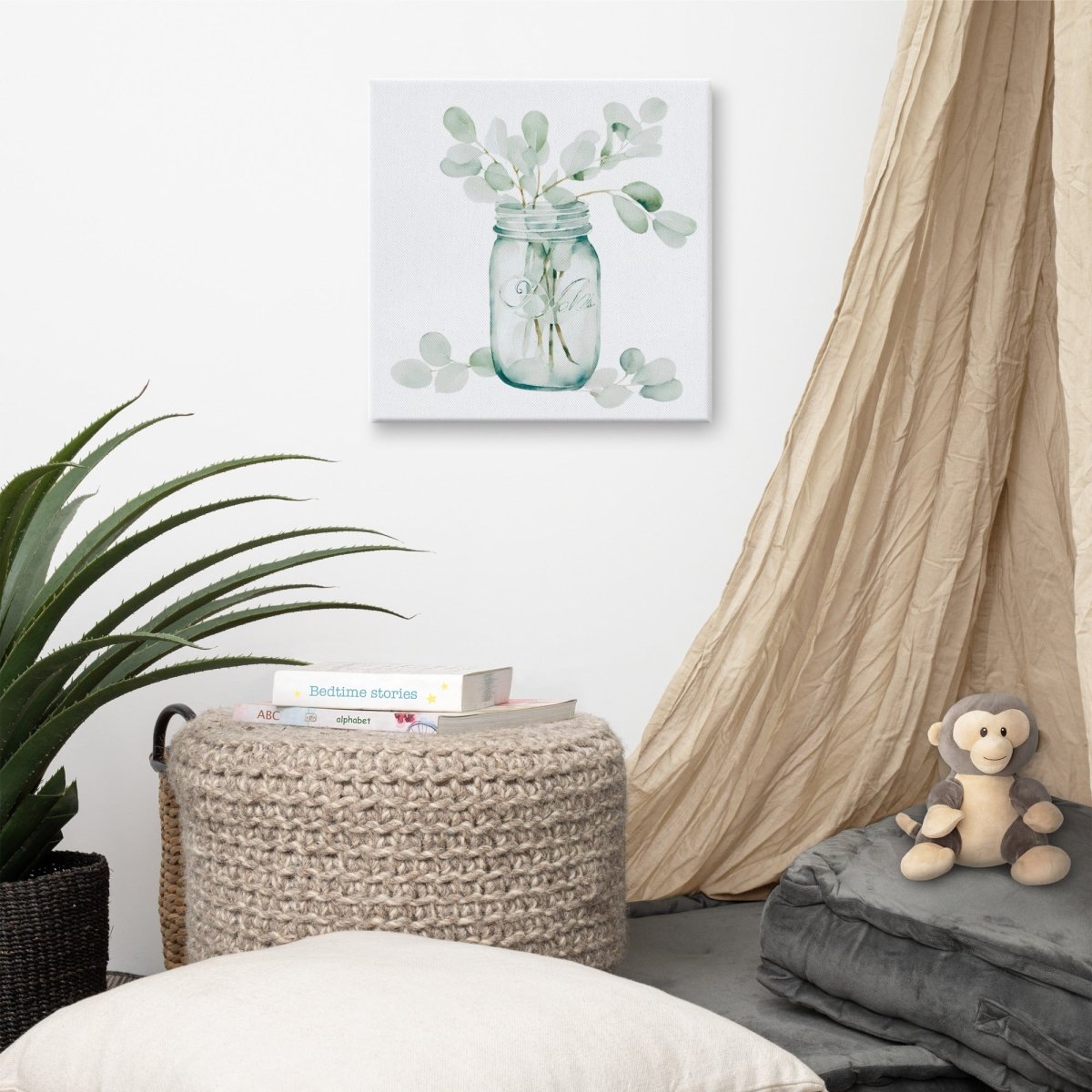 Eucalyptus Watercolor Canvas