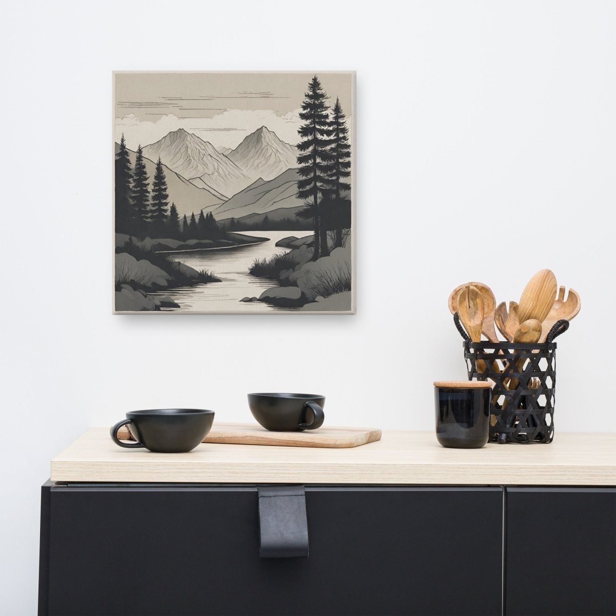 Mountain Serenity Canvas Wall Art